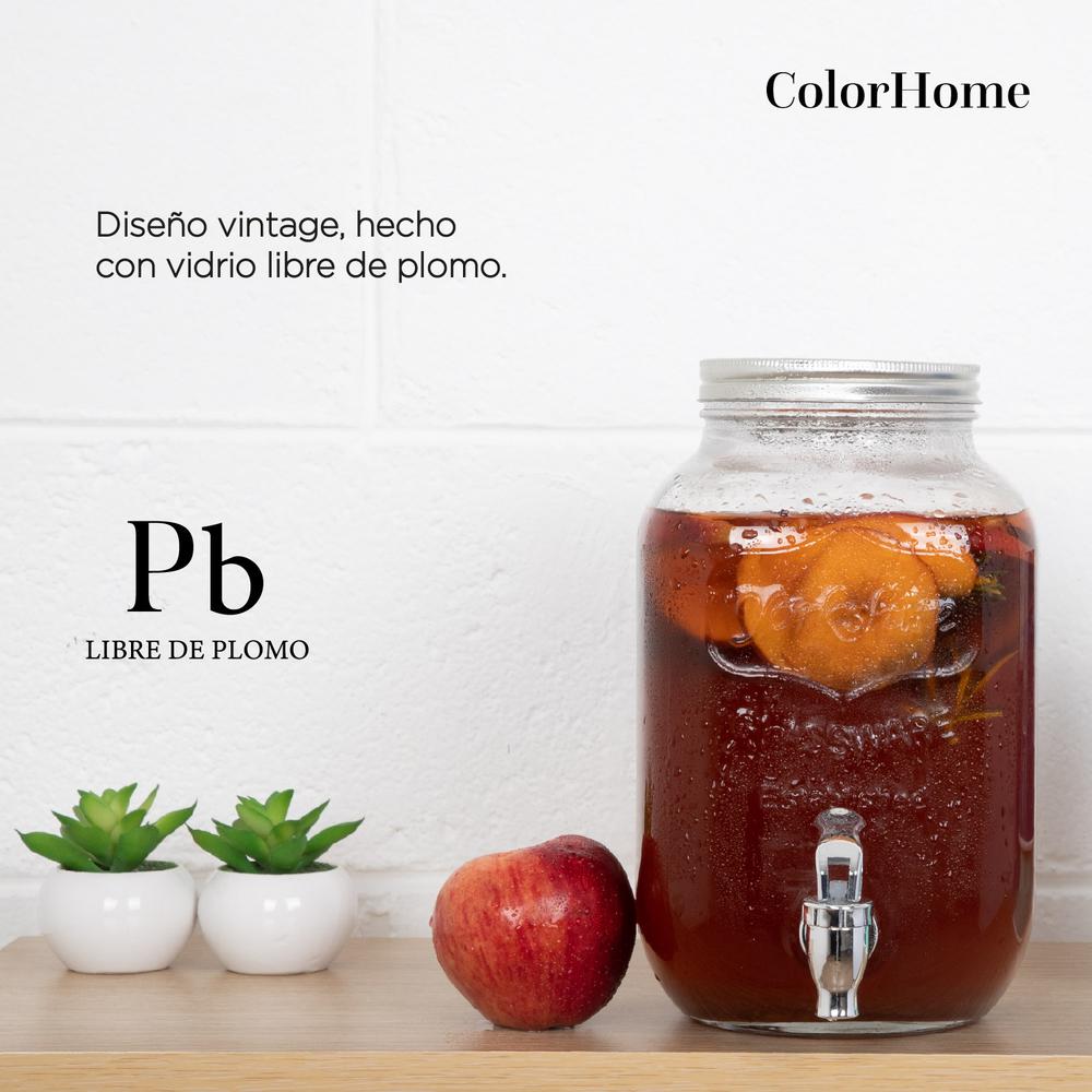 Foto 6 pulgar | Dispensadores ColorHome de Bebidas 4 y 8 Litros Mason Jar Vitrolero Bambu