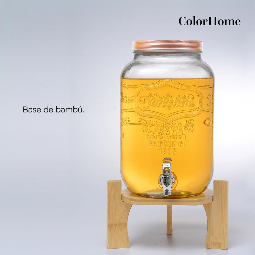 Foto 7 pulgar | Dispensadores ColorHome de Bebidas 4 y 8 Litros Mason Jar Vitrolero Bambu