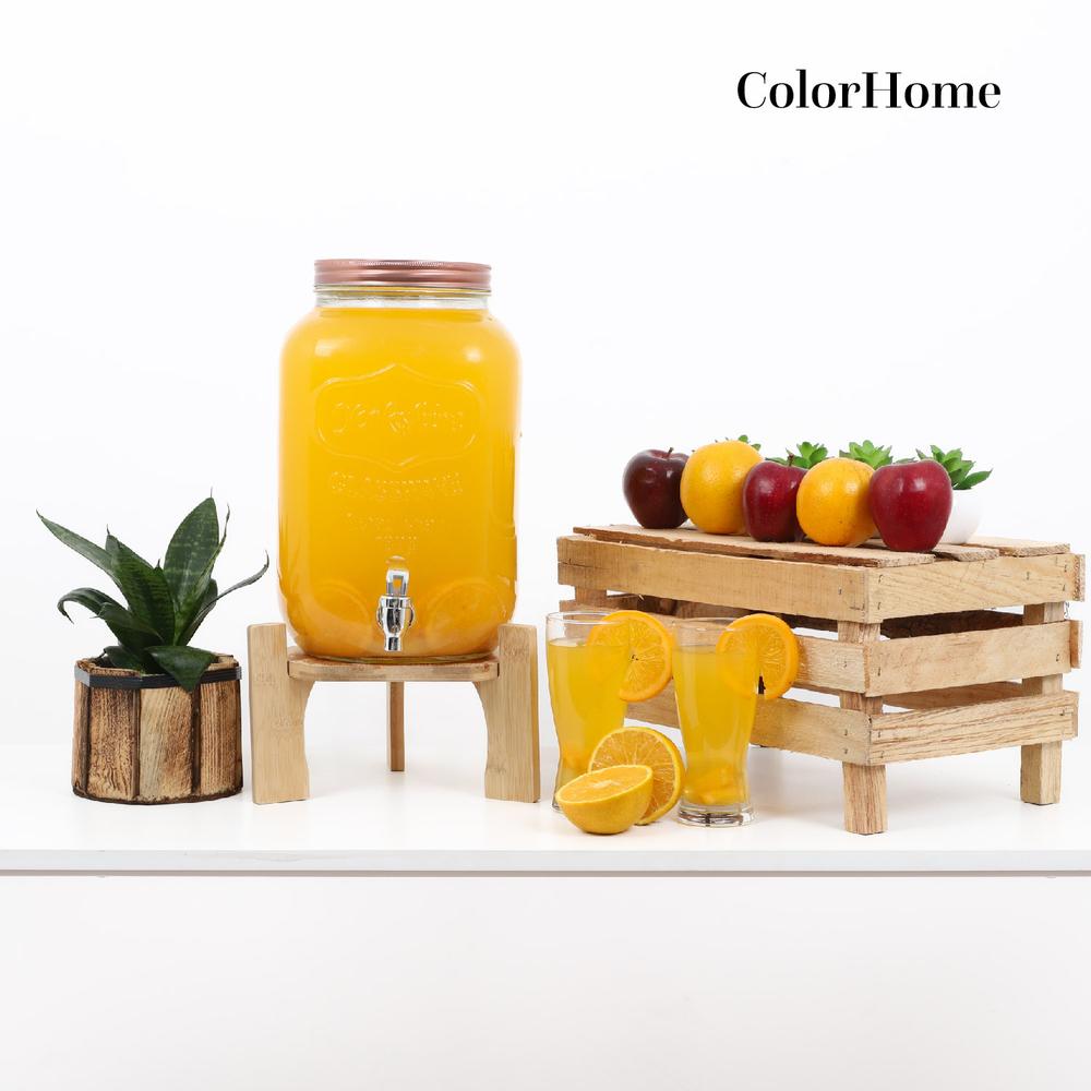 Foto 8 | Dispensadores ColorHome de Bebidas 4 y 8 Litros Mason Jar Vitrolero Bambu