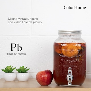 Foto 5 | Dispensador de Líquido ColorHome COLORJAR4 color Transparente 4 Litros