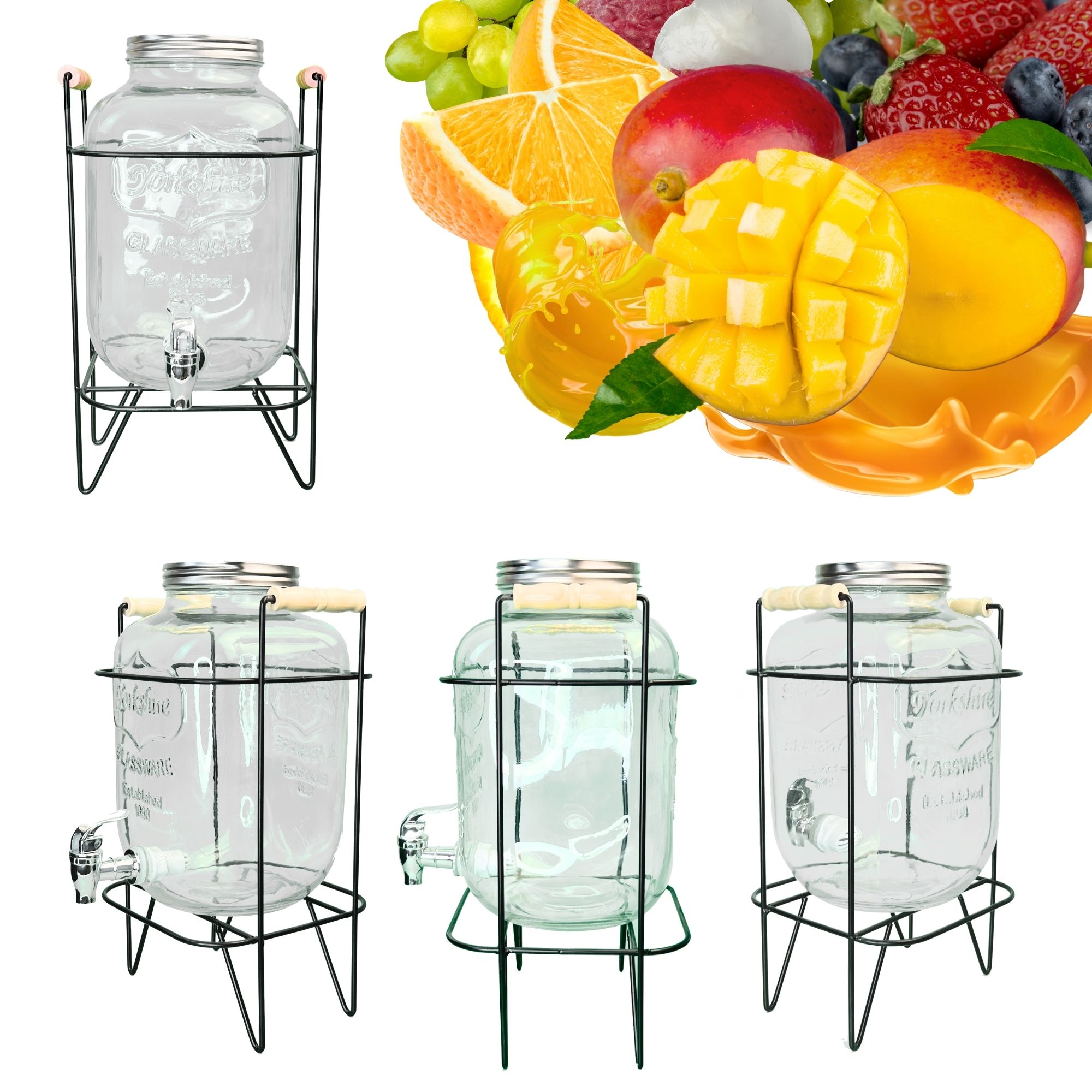 Foto 4 pulgar | Dispensador de Bebidas Ecomlab Vitrolero con Base Metálica 5.5 L