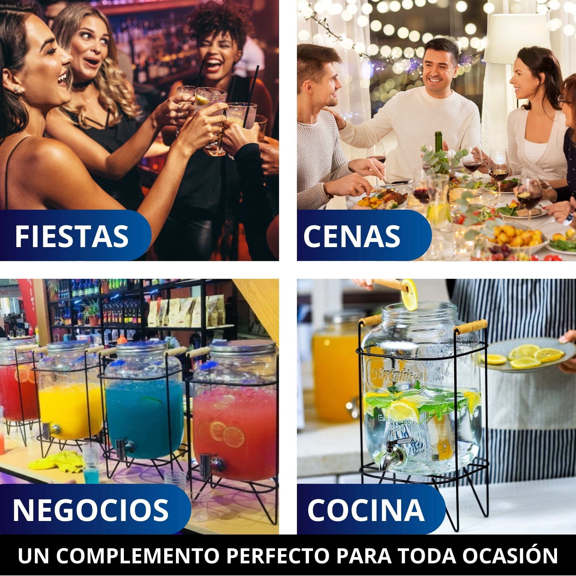 Foto 9 pulgar | Dispensador de Bebidas Ecomlab Vitrolero con Base Metálica 5.5 L
