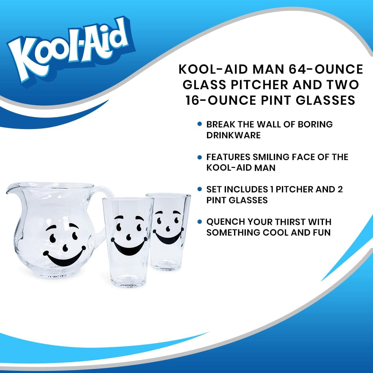Foto 8 pulgar | Set de Jarra y Vasos Toynk Kool-aid - Venta Internaciona