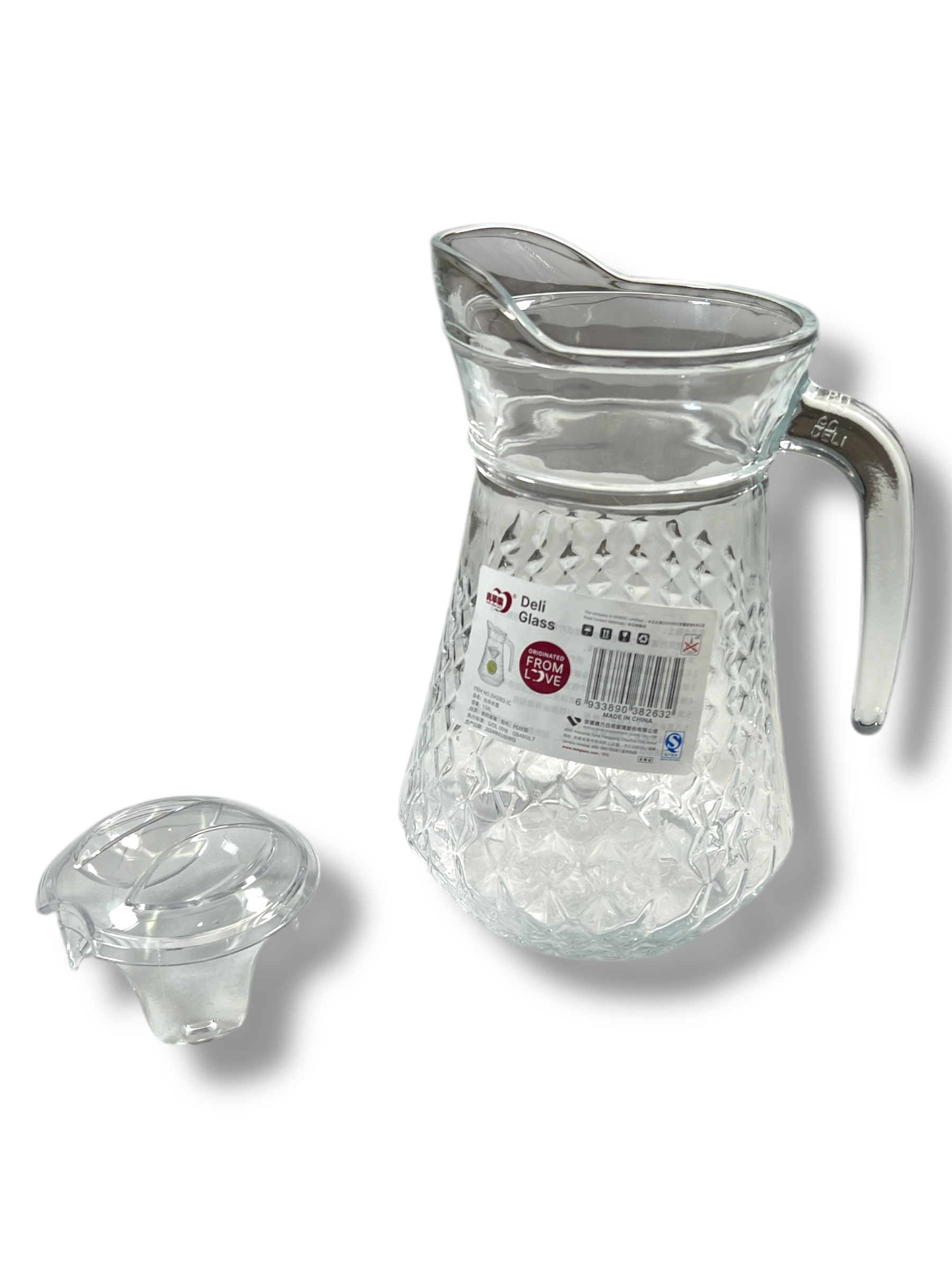 Foto 3 pulgar | Jarra De Vidro Con Tapa Para 1.5 L