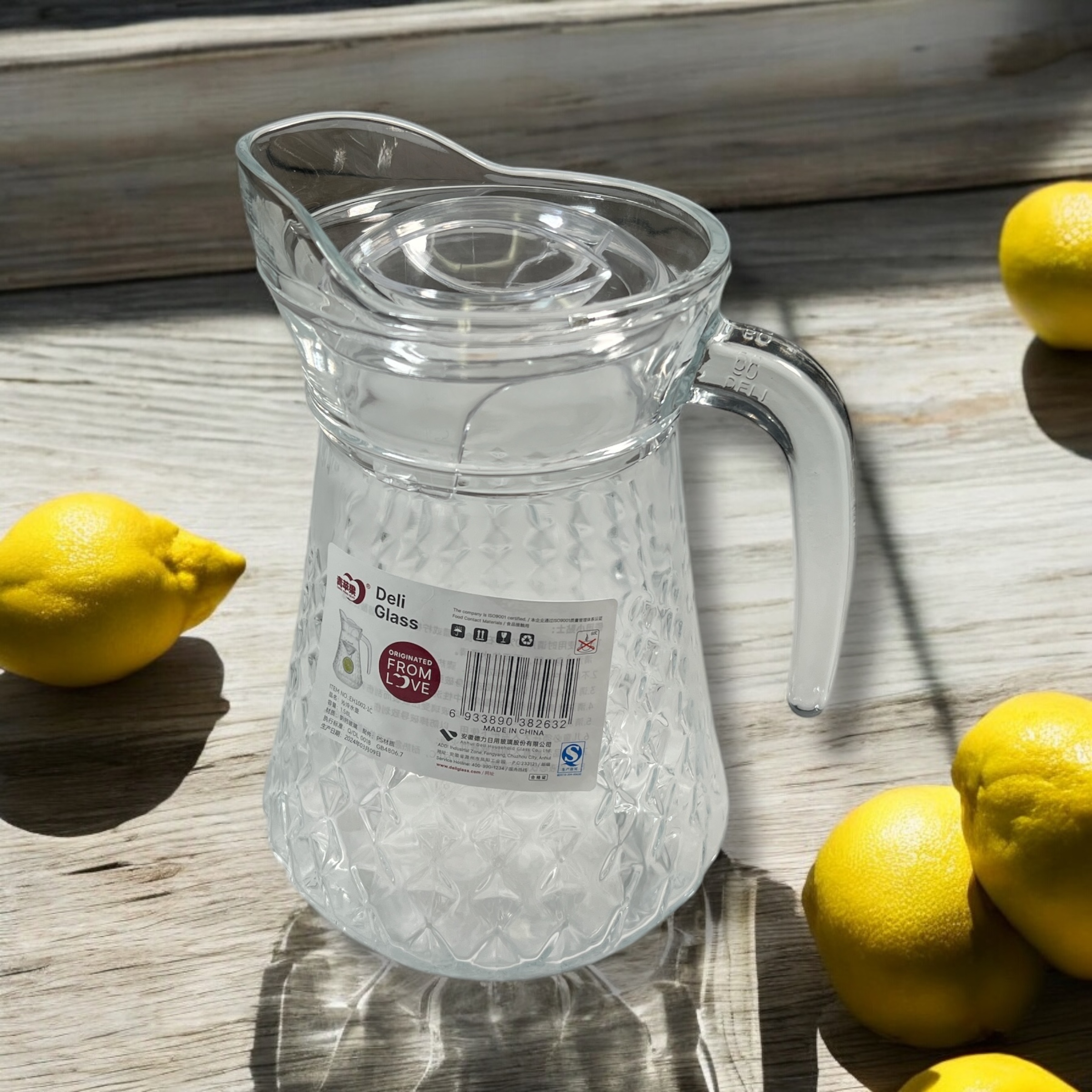 Foto 3 | Jarra De Vidro Con Tapa Para 1.5 L