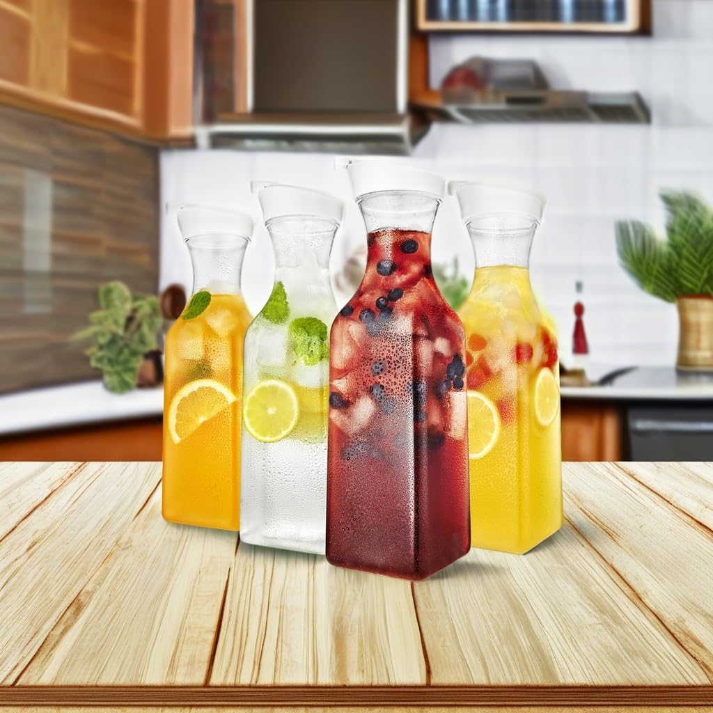 Foto 5 | Jarra de Plástico Stock Your Home 1,5 L con Tapa 4 Piezas - Venta Internacional