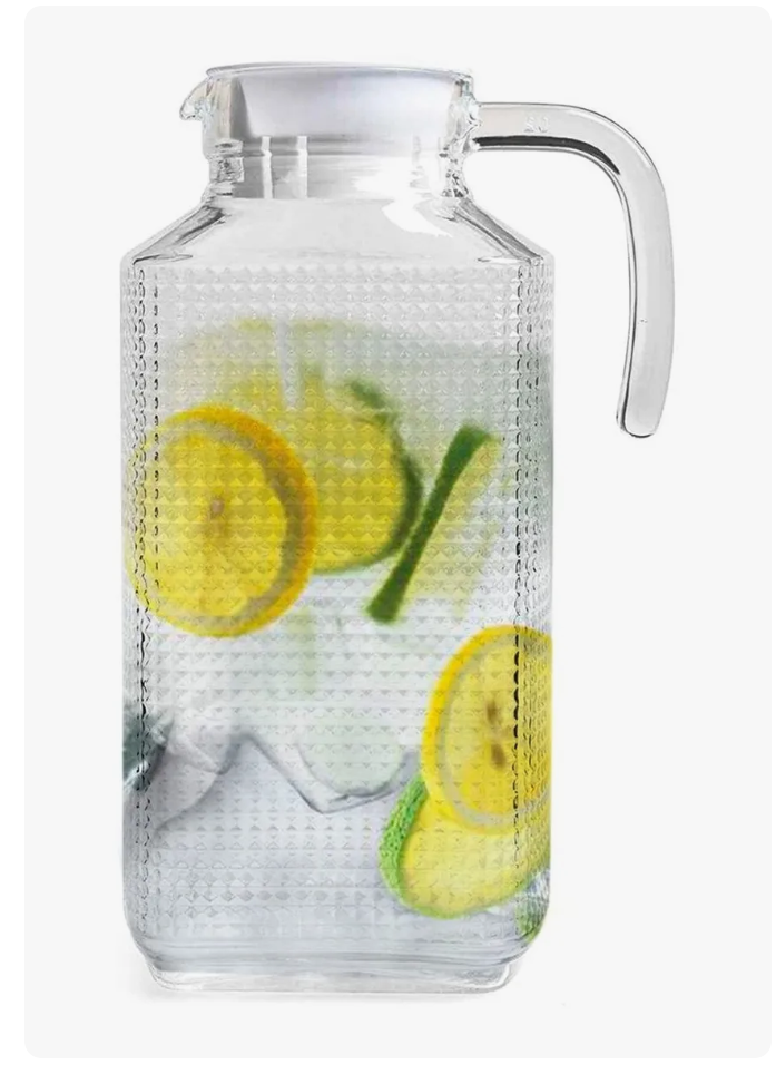 Foto 1 | Jarra Vidrio Xtellar  Para Agua C/tapa Para Refrigerador Cristal 1.8l