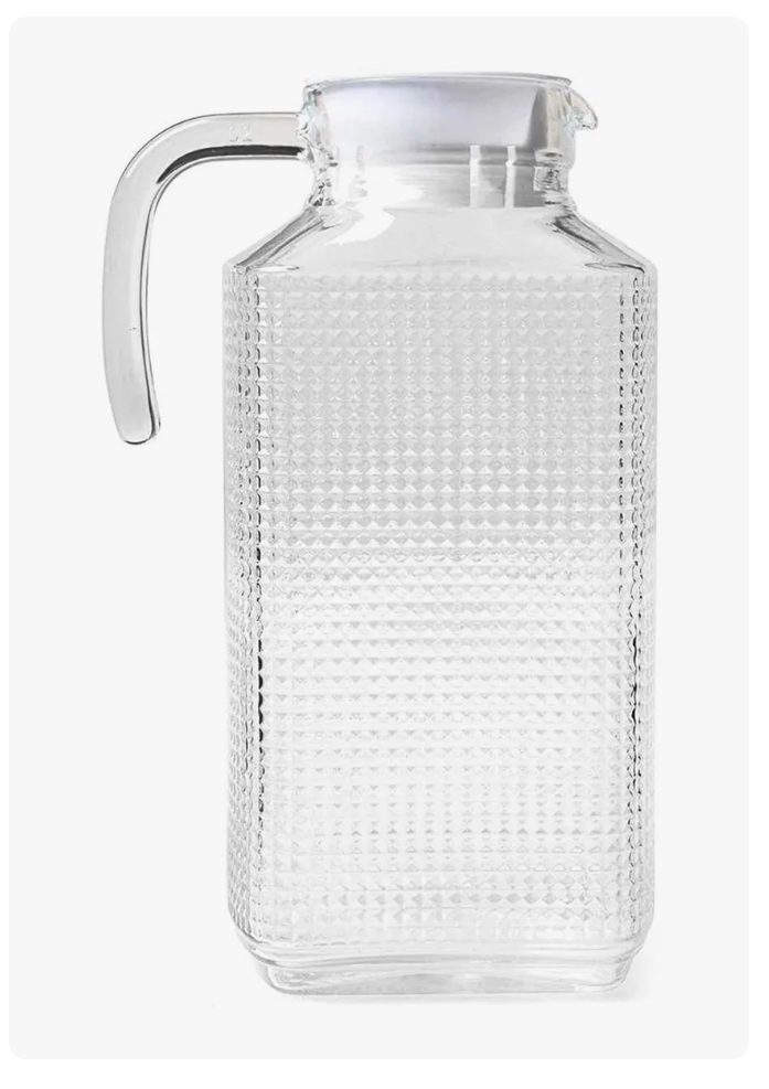 Foto 2 | Jarra Vidrio Xtellar  Para Agua C/tapa Para Refrigerador Cristal 1.8l