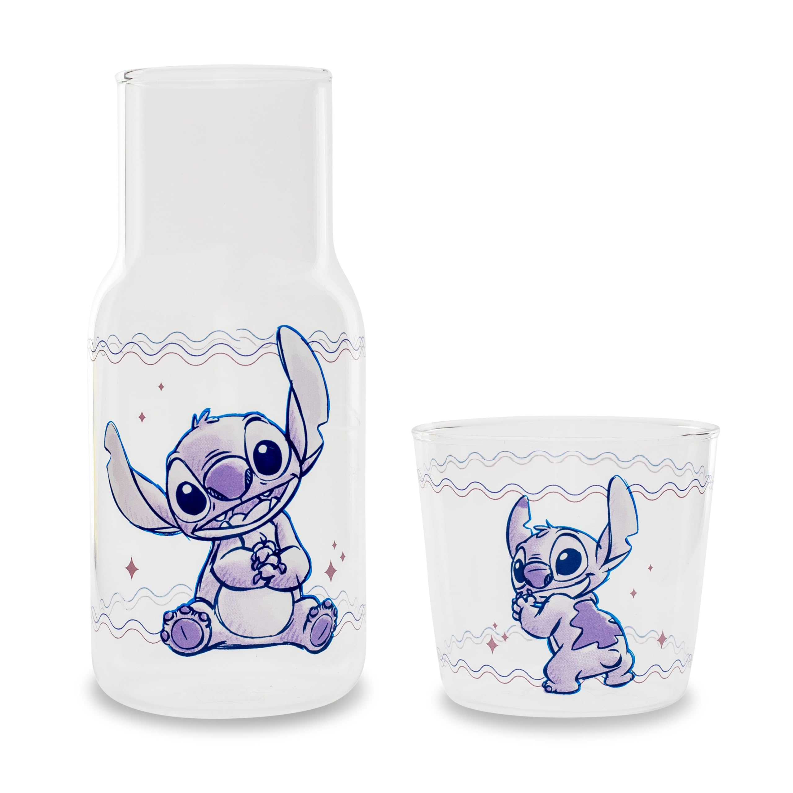 Foto 2 pulgar | Set de Jarra y Taza de Cristal Disney Lilo & Stitch 530 ml/240 ml - Venta Internacional