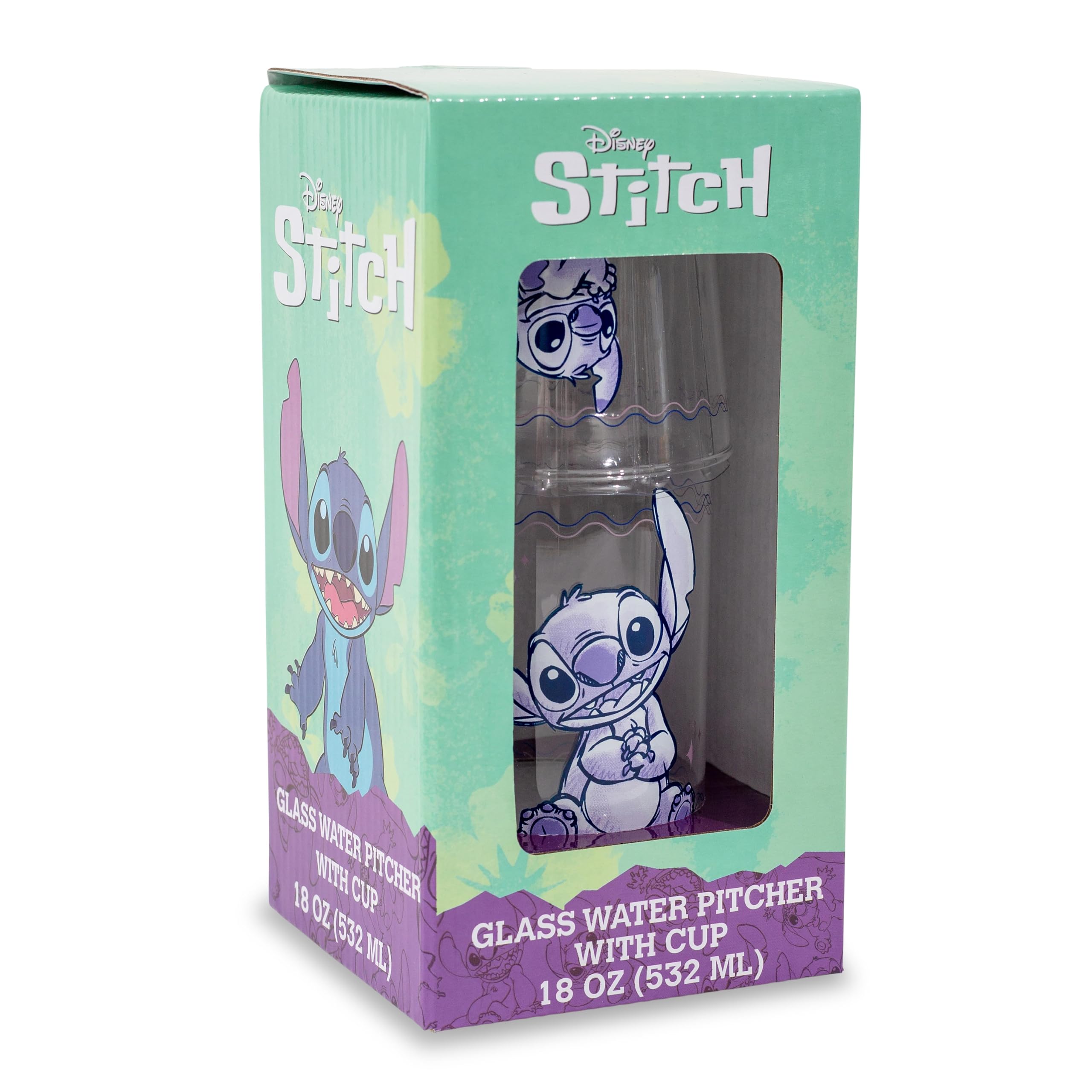 Foto 4 pulgar | Set de Jarra y Taza de Cristal Disney Lilo & Stitch 530 ml/240 ml - Venta Internacional