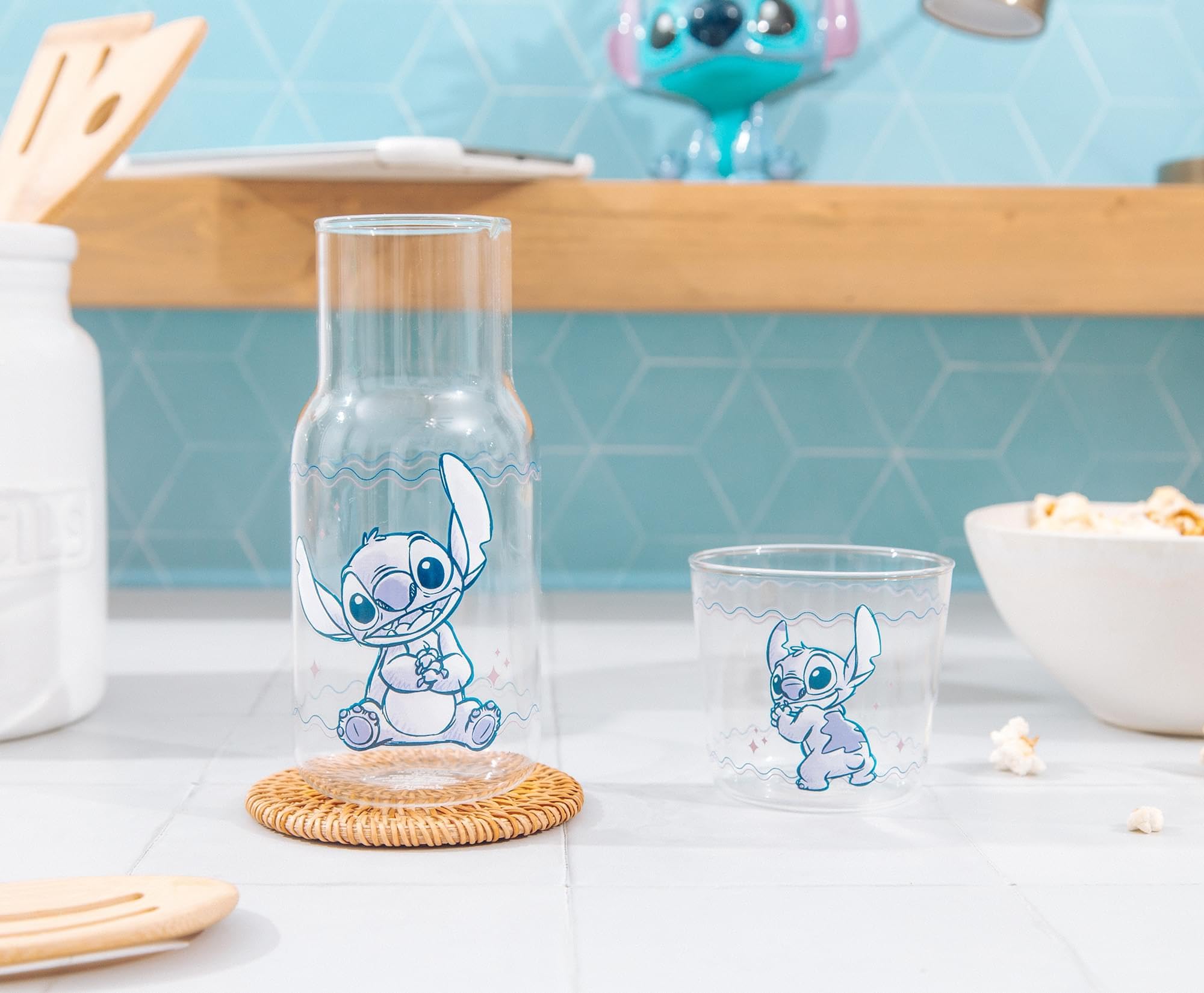 Foto 6 pulgar | Set de Jarra y Taza de Cristal Disney Lilo & Stitch 530 ml/240 ml - Venta Internacional