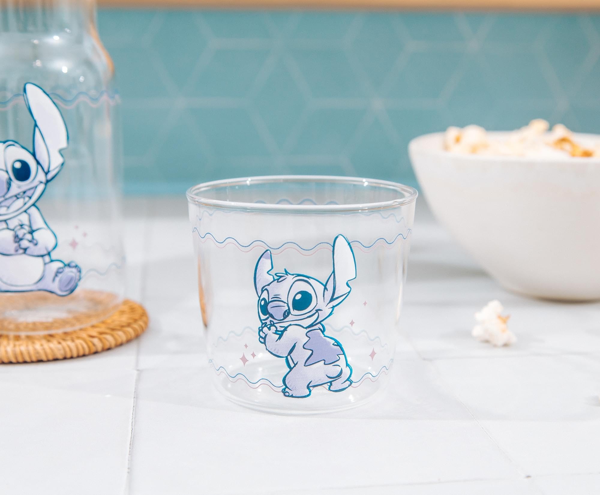 Foto 6 | Set de Jarra y Taza de Cristal Disney Lilo & Stitch 530 ml/240 ml - Venta Internacional