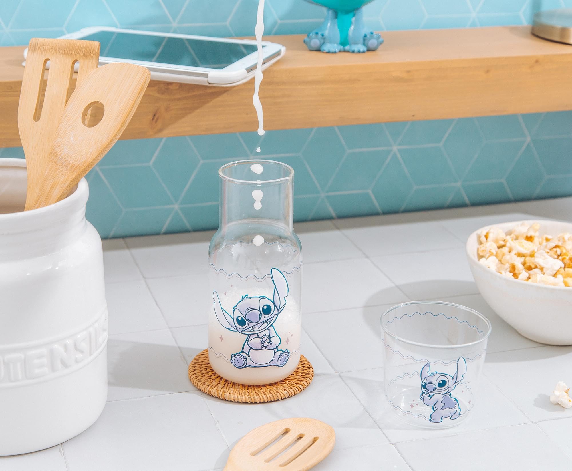 Foto 8 pulgar | Set de Jarra y Taza de Cristal Disney Lilo & Stitch 530 ml/240 ml - Venta Internacional