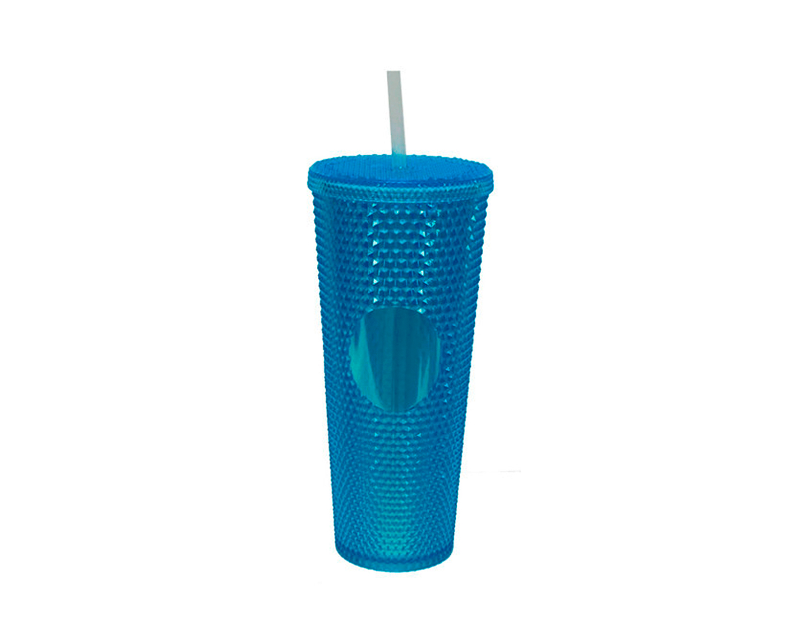 Foto 2 pulgar | Vaso Brandtrendy color Azul con Popote 710 ml