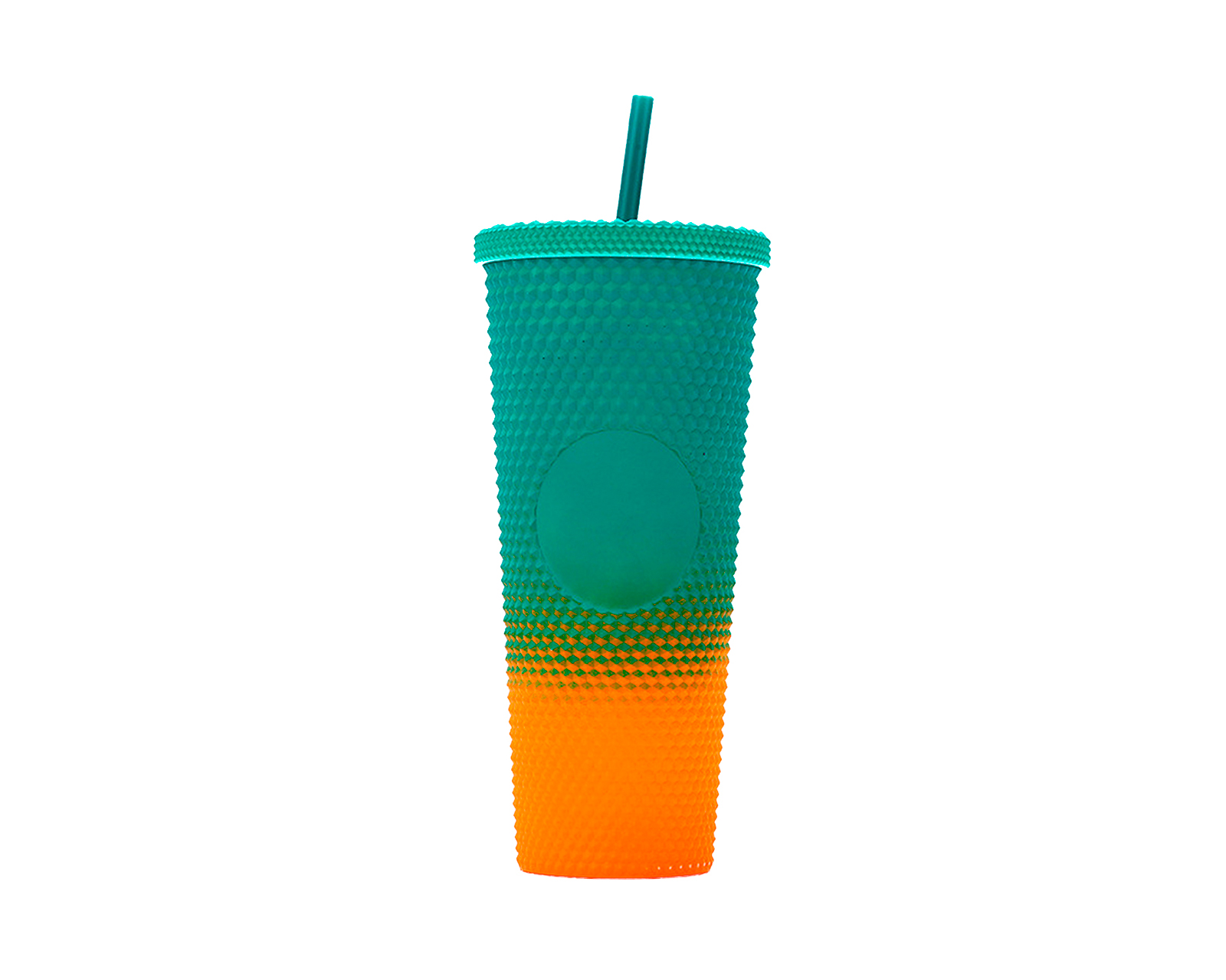 Vaso Tachuelas Brandtrendy Multicolor con Popote 710 ml