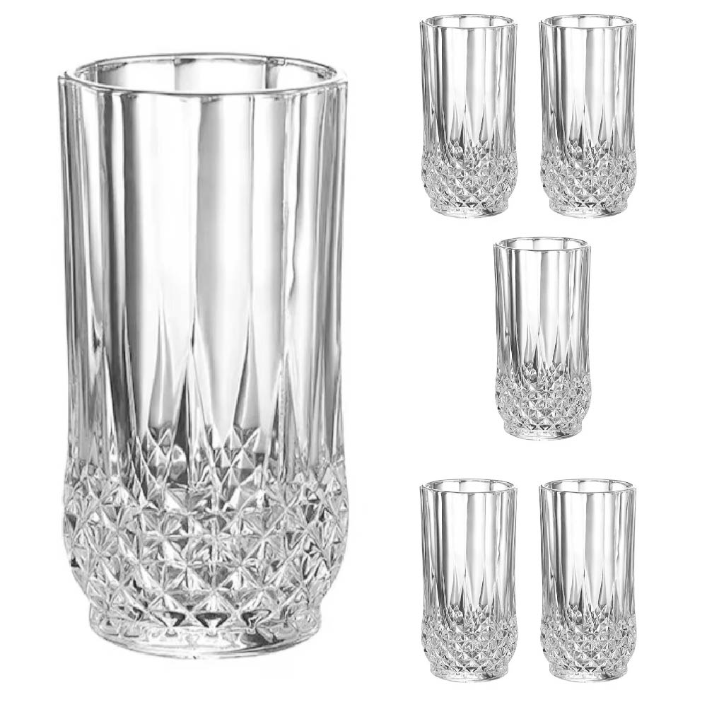 Foto 2 pulgar | Set de Vasos de Cristal CHIC FANTASY SWG2024 color Transparente 6 Piezas