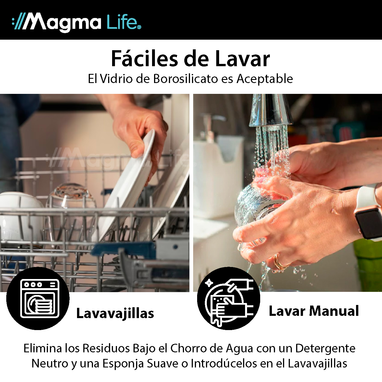 Foto 7 | Vasos de Cristal de Doble Fondo Magma Life de 200 ML Vidrio Térmico 4 PZAS Ideal para Capuchino Té o Vino