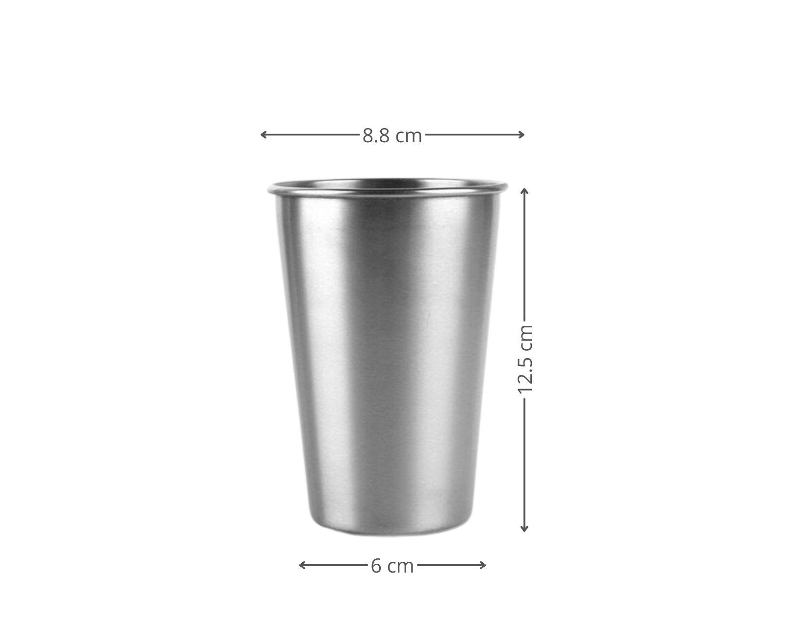 Foto 4 | Vasos Mebix Trd de Acero Inoxidable 5 Piezas de 8 Oz