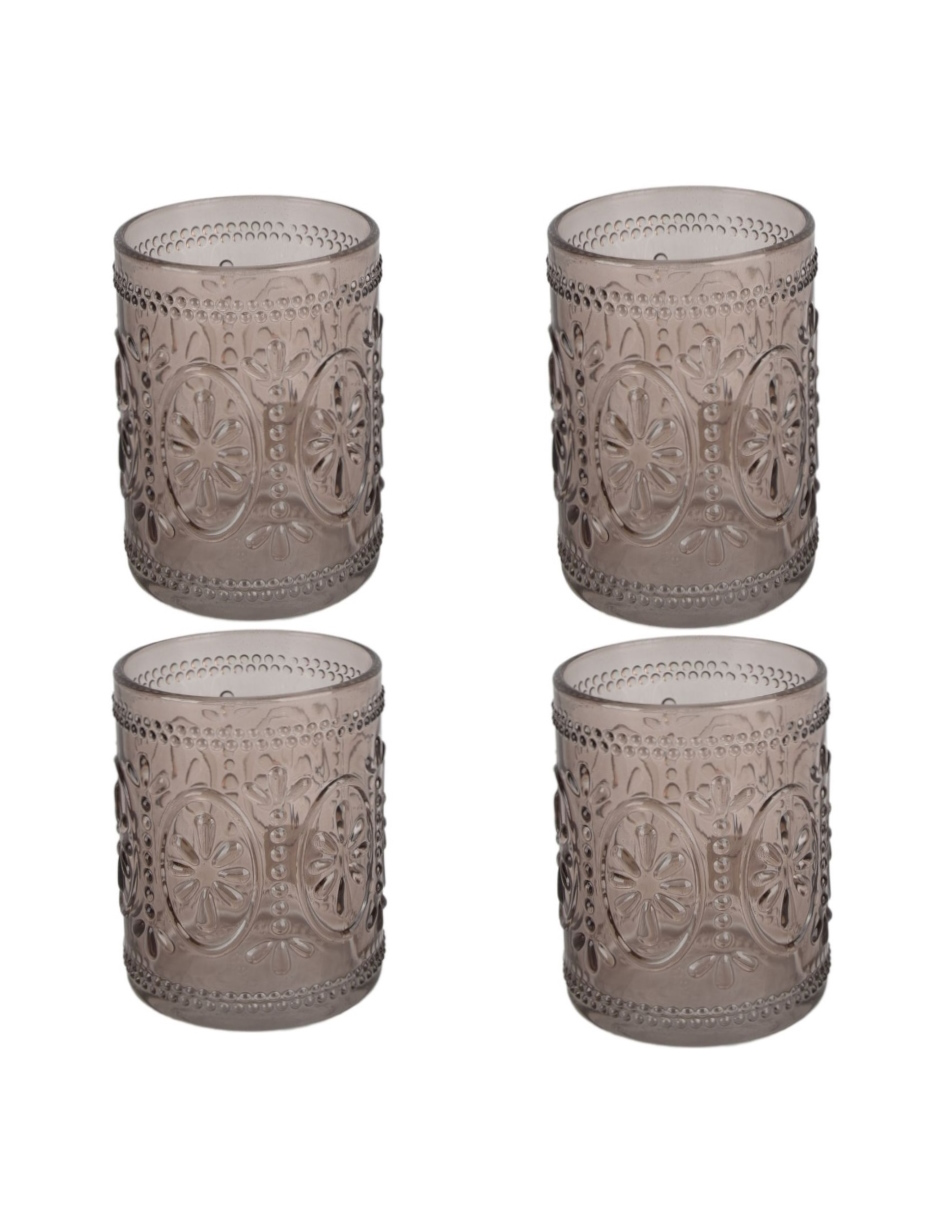 Juego De 4 Vasos Guinea Ambar Zense