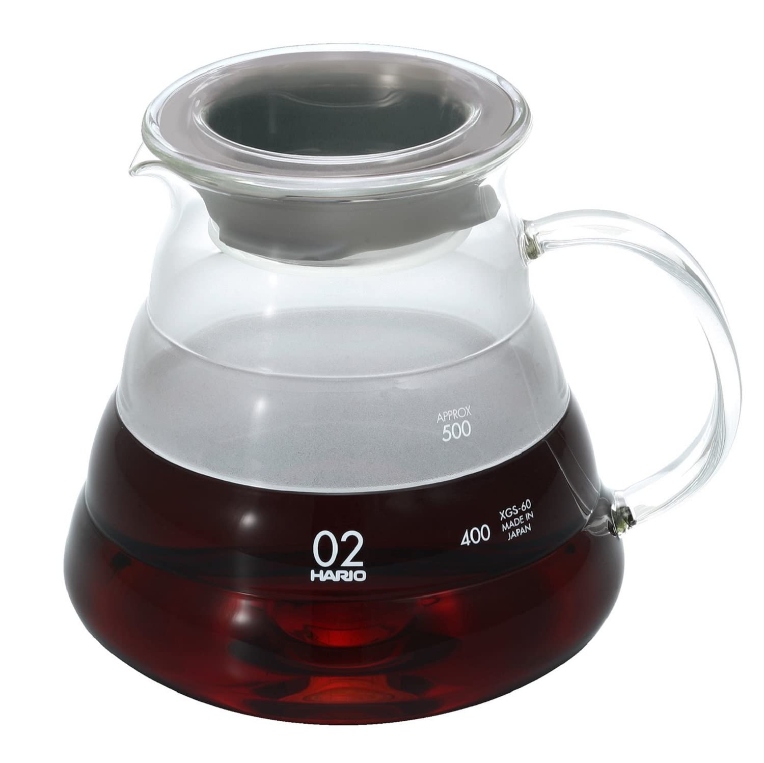 Foto 3 pulgar | Servidor De Vidrio Hario Xgsr-60-tb V60 De 600 Ml Para 2 A 5 Tazas - Venta Internacional.