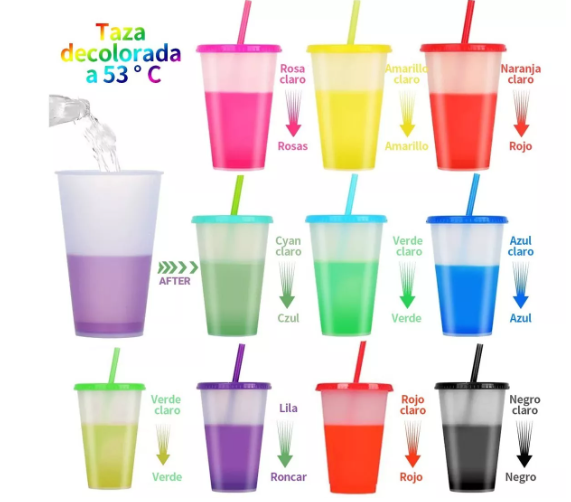 Foto 4 pulgar | Vasos Mágicos Wünd 10 Piezas de 700 ml