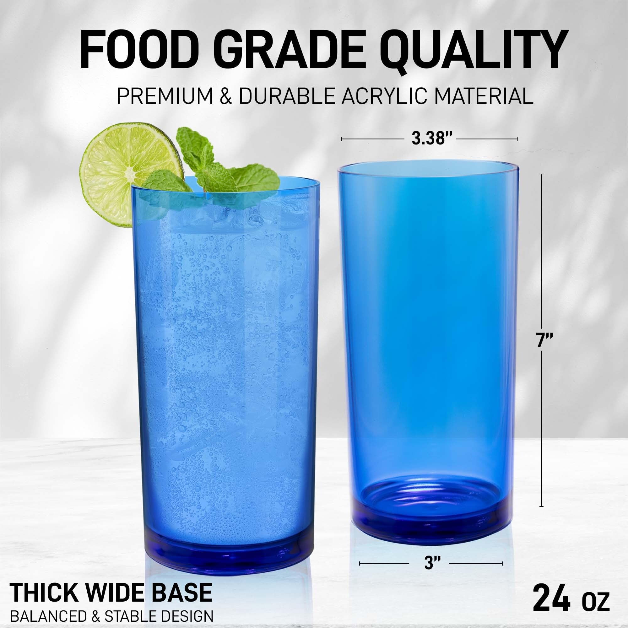 Foto 4 pulgar | Vasos Acrílicos Zulay Kitchen Drinkware 720 Ml 6 Unidades Azul - Venta Internacional