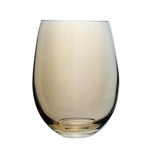 Foto 2 | Set De 6 Vasos Transparentes Ámbar – Estilo Refinado Y Colorido