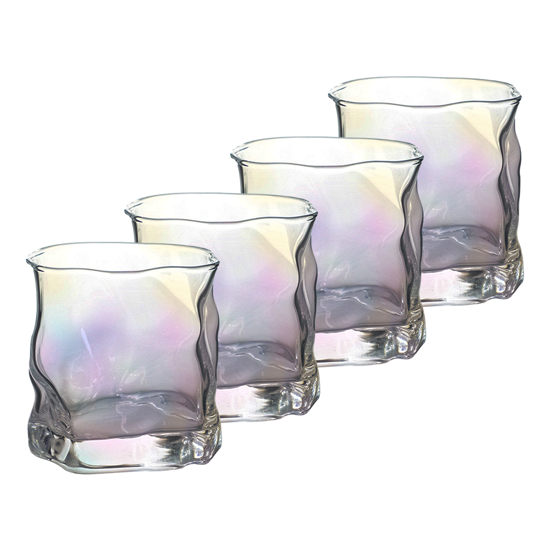 Foto 1 | Set De 4 Vasos Electrochapados 300ml  Multicolor– Un Toque Exquisito Para Tu Mesa