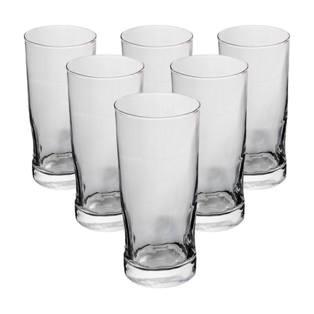 Foto 1 | Set De 6 Vasos Transparentes – Perfectos Para Bebidas Con Estilo