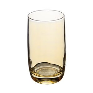 Foto 2 | Set De 6 Vasos Transparentes Ámbar 280ml – Estilo Moderno Y Acabado Cálido