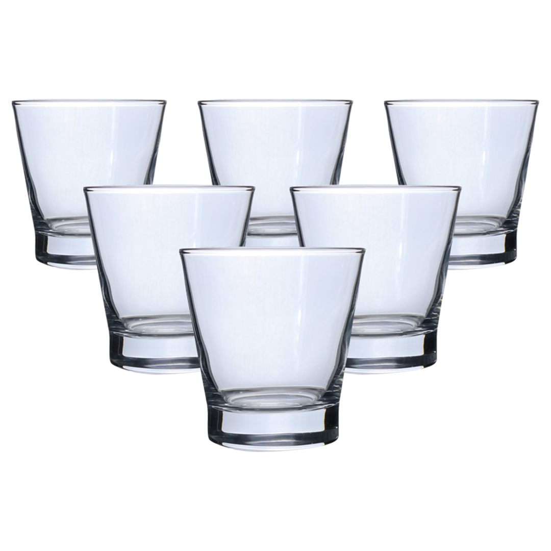 Foto 2 pulgar | Set De 6 Vasos De Cristal – Estilo Sofisticado Y Duradero