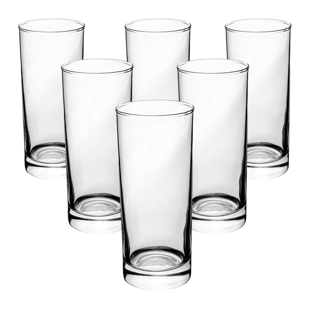 Foto 2 pulgar | Set De 6 Vasos De Cristal – Diseño Elegante Y Clásico