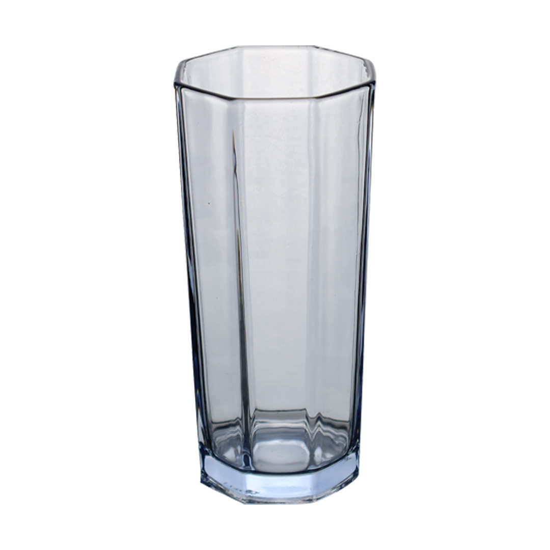 Foto 3 pulgar | Set De 6 Vasos Transparentes Azules – Diseño Sofisticado Y Vibrante