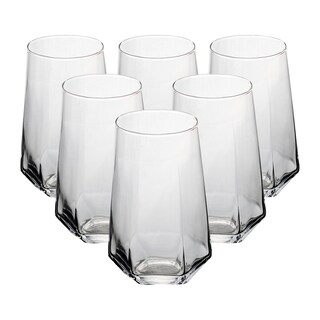 Foto 1 | Set De 6 Vasos De Cristal Geometrico – Diseño Elegante Y Funcional