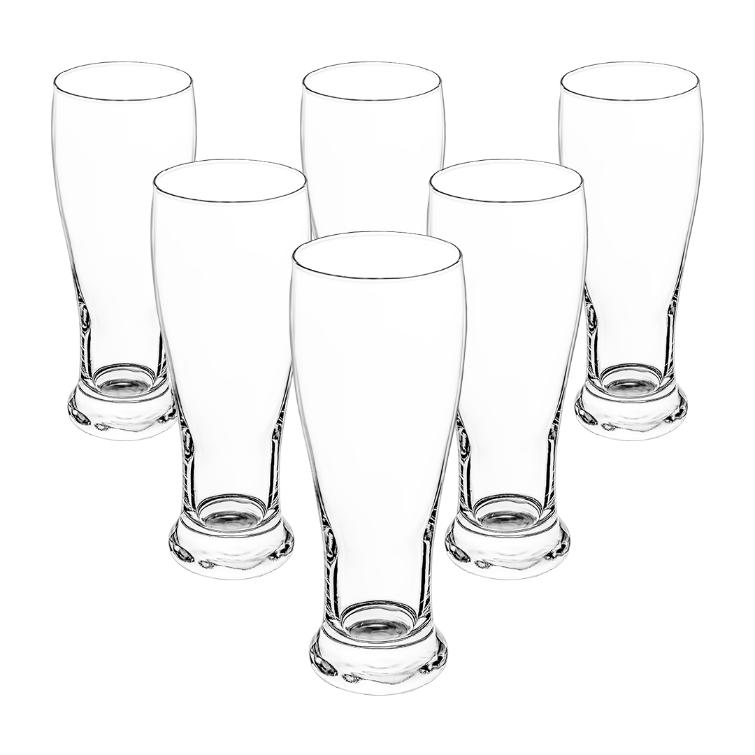 Foto 2 pulgar | Set De 6 Vasos De Cristal Transparentes  – Diseño Elegante Y Funcional
