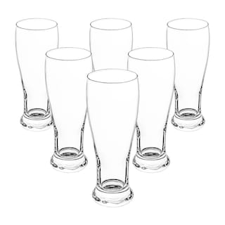 Foto 1 | Set De 6 Vasos De Cristal Transparentes – Diseño Elegante Y Funcional