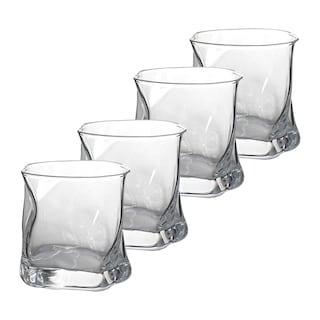 Foto 1 | Set De 4 Vasos Electrochapados Transparente 450 Ml Grande– Un Toque Exclusivo Y Elegante