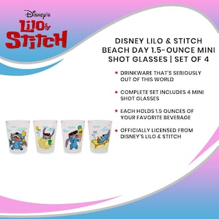 Foto 7 | Set de Mini Tazas de Cristal Disney Lilo & Stitch 45 ml 4 Piezas - Venta Internacional