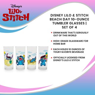 Foto 7 | Vasos Toynk Disney Lilo & Stitch de 4 Piezas-Venta Internacional
