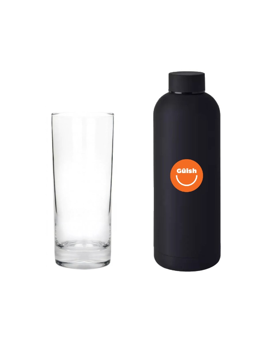 Set De 12 Vasos High Ball + Termo Guish Gratis