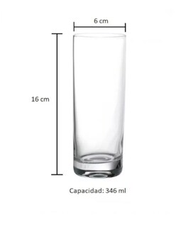 Foto 4 | Set De 12 Vasos High Ball + Termo Guish Gratis