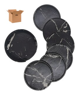 Foto 1 | 7 Pcs Porta Vasos Belug Tmesa Negro Marmol