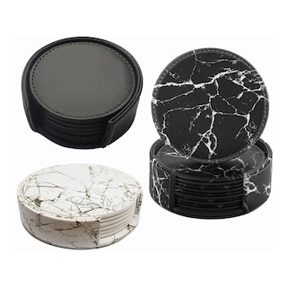 Foto 2 | 7 Pcs Porta Vasos Belug Tmesa Negro Marmol