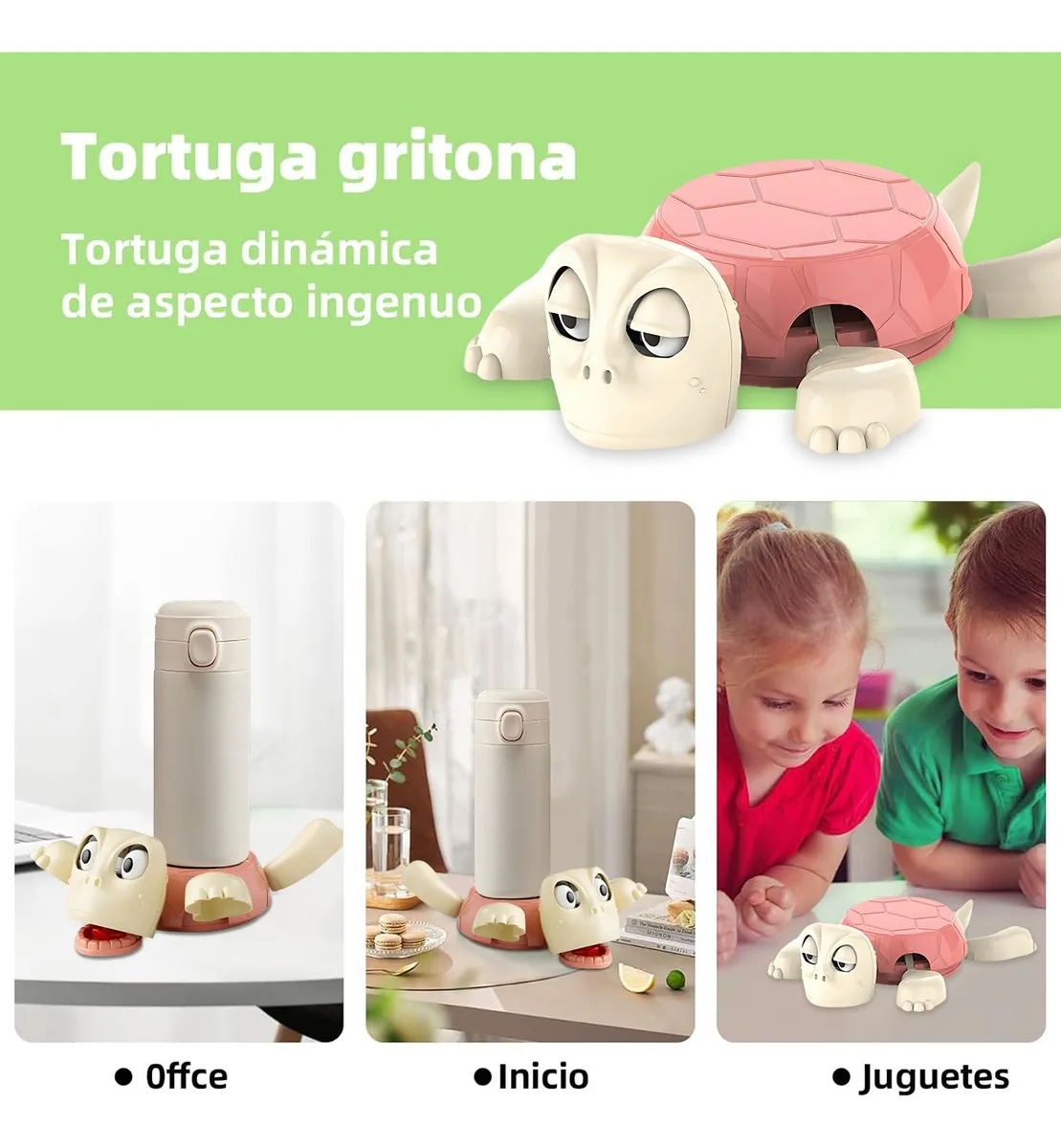 Foto 5 pulgar | Broma Posavasos Belug  De Tortuga Rosa