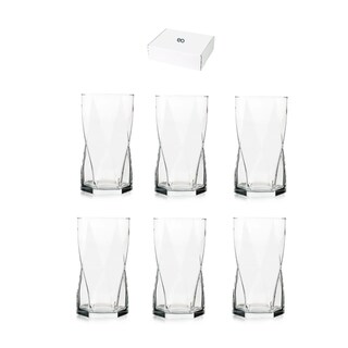 Foto 1 | Juego De 6 Vasos De Vidrio Modernos 465ml Eo Safe Imports Esi-20720 Transparente