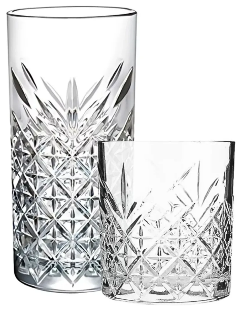 Foto 2 pulgar | Set Xtellar De 12 Vasos De Vidrio Elegantes Y Resistentes De Altura Variada