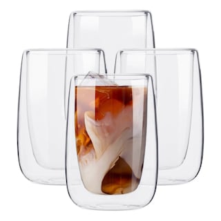 Foto 3 | Vasos De Cristal Doble Pared De 400 Ml 4pcs Eo Safe Imports Esi-20730 Transparente