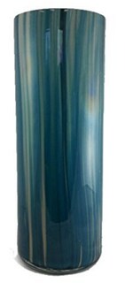 Foto 1 | Jarrón Manhattan Chic Artisan Anguila Tonos De Azul 16 Cm - Venta Internacional.