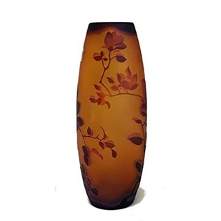 Foto 1 | Jarrón Manhattan Chic De Cristal Convexo Color Ámbar 13 5 Cm - Venta Internacional.