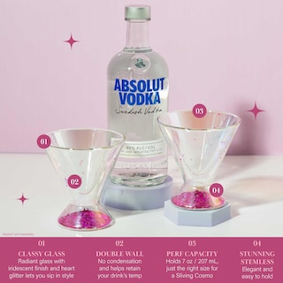 Foto 2 | Juego De Vasos Martini Paris Hilton Double Wall, 207 Ml, 7 Oz, 2 Piezas - Venta Internacional.